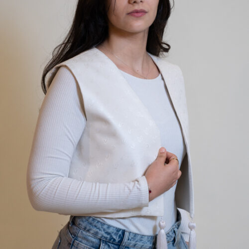 Gilet Médaillon Blanc