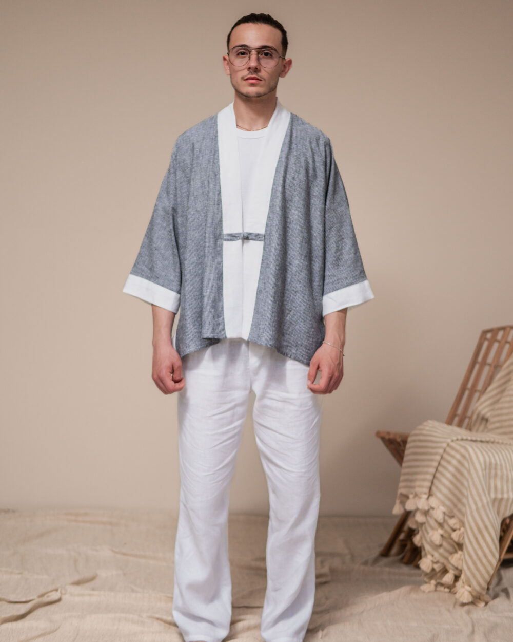 Set Salerno 100 % Lin Homme