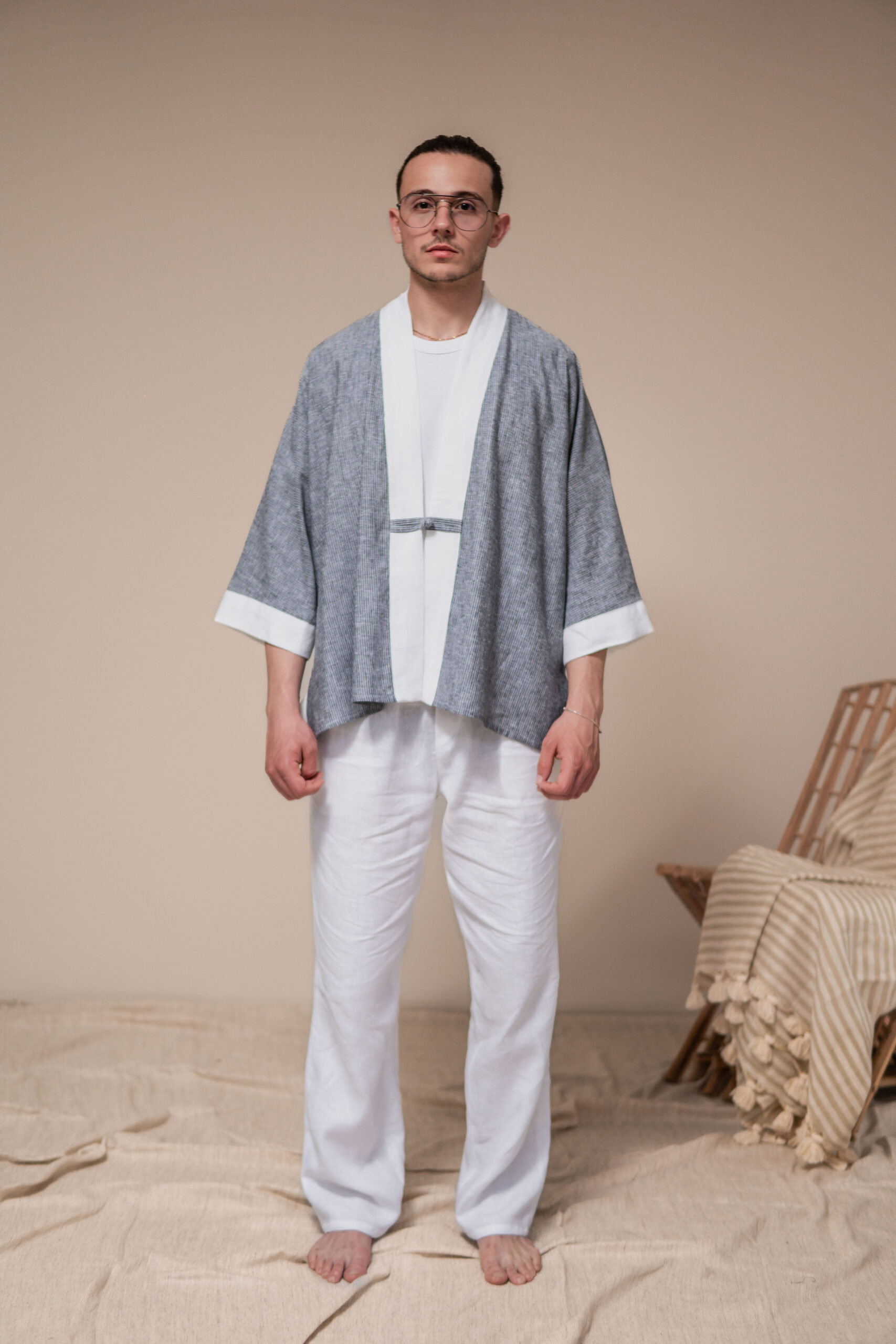Set Salerno 100 % Lin Homme