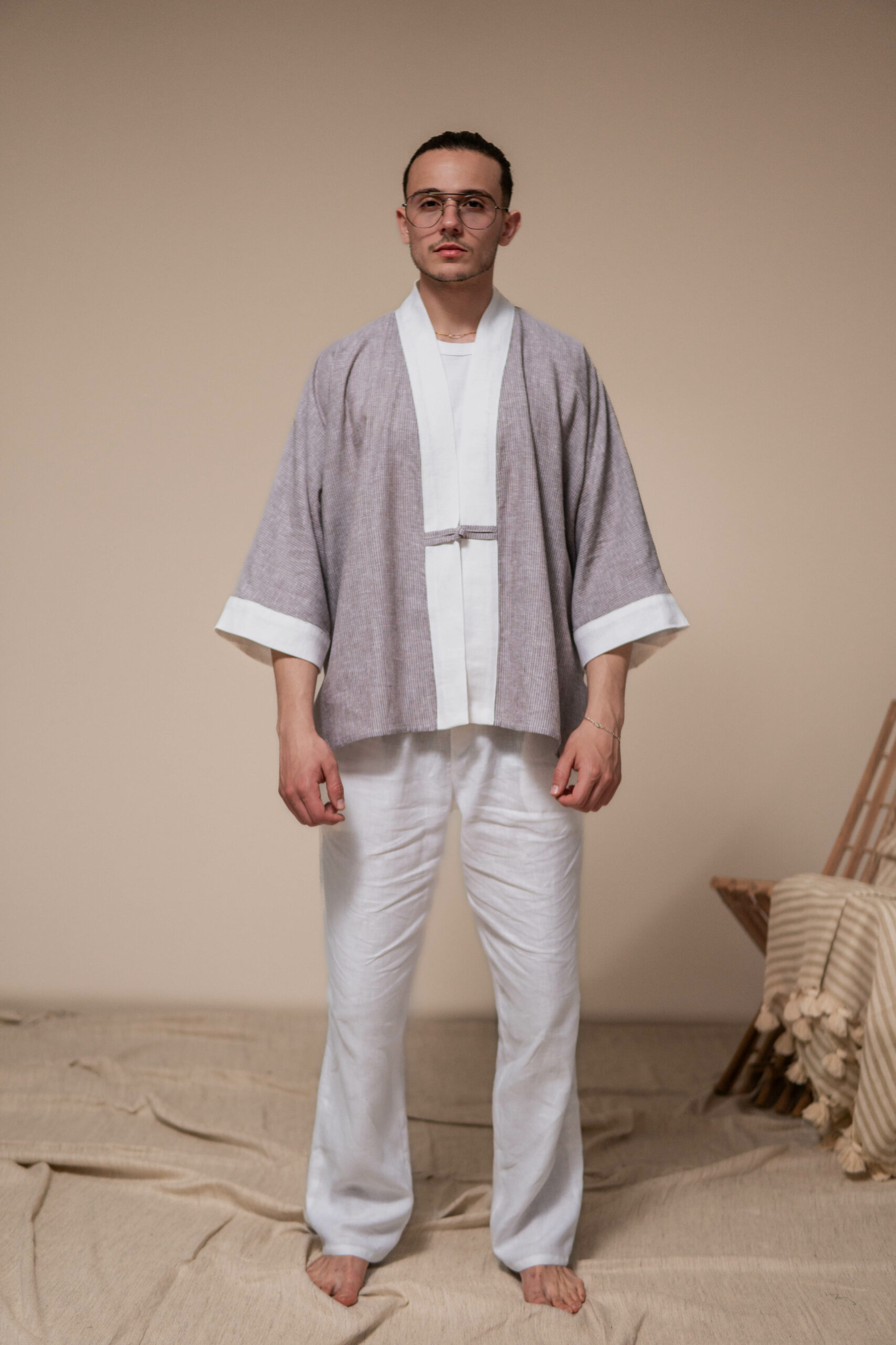 Set Salerno 100 % Lin Homme