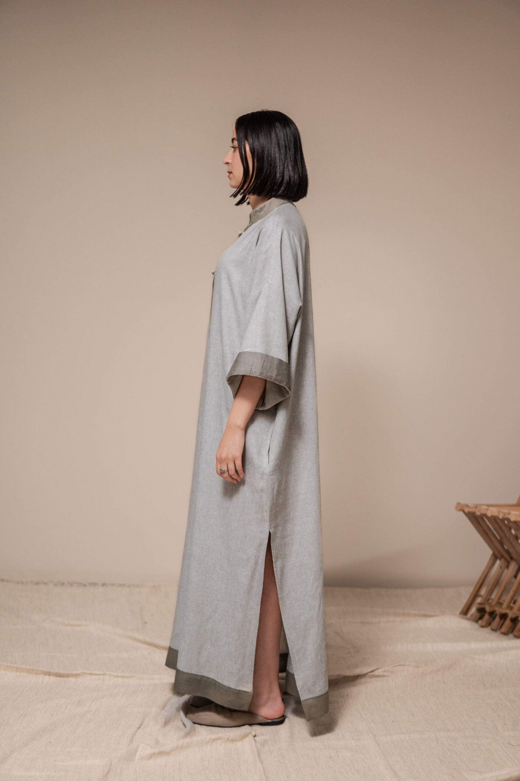 Robe Femme 100% Lin en Vert – Image 4